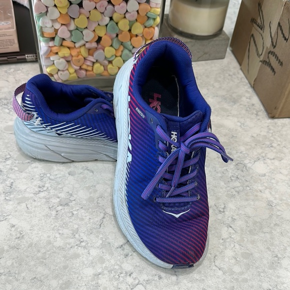 Hoka Vibrant Purple and Blue Sneakers - Picture 2 of 7